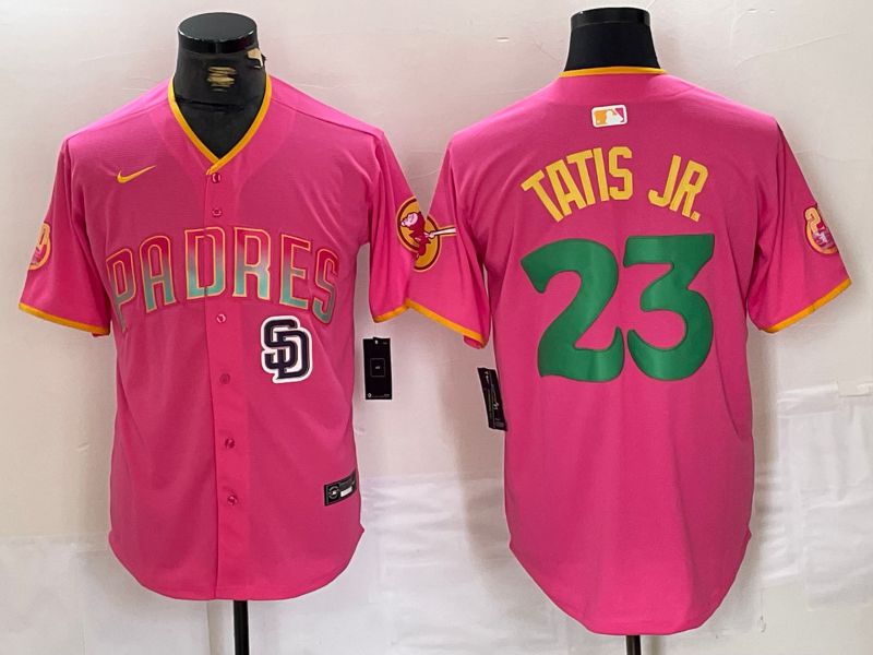 Men San Diego Padres #23 Tatis jr Pink Jointly 2024 Nike MLB Jersey style 8->san diego padres->MLB Jersey